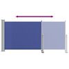 vidaXL Auvent lat&eacute;ral r&eacute;tractable de patio 120x300 cm Bleu