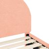 vidaXL Cadre de lit pour enfants avec t&ecirc;te de lit Rose 80 x 200 cm