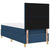 vidaXL Lit &agrave; ressort LED avec matelas Bleu 100 x 200 cm tissu