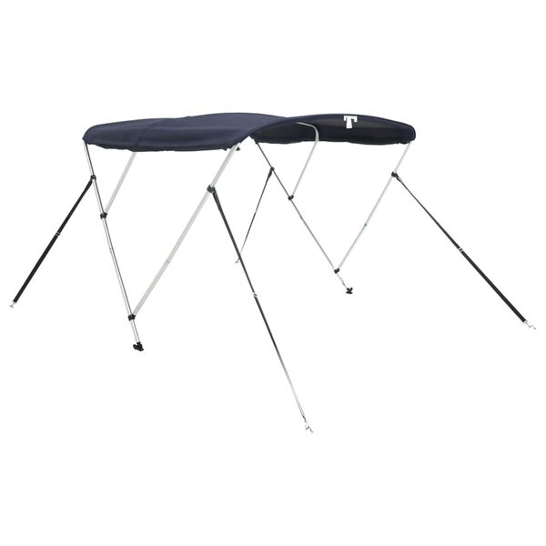 vidaXL Toit bimini &agrave; 3 arceaux parois en maille 183x(170-182)x137 cm