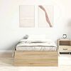 vidaXL Cadre de lit sans matelas ch&ecirc;ne sonoma 90x190 cm