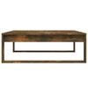 vidaXL Table basse Ch&ecirc;ne fum&eacute; 100x100x35 cm Bois d'ing&eacute;nierie