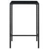 vidaXL Ensemble de bar de jardin 3 pcs R&eacute;sine tress&eacute;e Noir