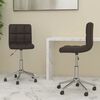 vidaXL Chaises &agrave; manger pivotantes lot de 2 marron similicuir