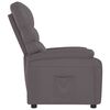 vidaXL Fauteuil inclinable Gris Similicuir