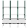 vidaXL Jardini&egrave;re avec treillis blanc 120x40x142,5 cm PP
