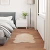 vidaXL Tapis en fausse Tafalla Beige 50 x 80 cm Polyester