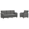 vidaXL Ensemble de Canap&eacute;s 2 pcs Gris fonc&eacute; Velours
