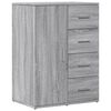 vidaXL Buffets 2 pcs sonoma gris 59x39x80 cm bois d'ing&eacute;nierie