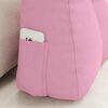 vidaXL Coussin de Dos Rose 60 x 24 x 50 cm tissu