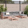 vidaXL Salon de jardin 6 pcs bois massif sapin de douglas