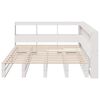 vidaXL Lit biblioth&egrave;que sans matelas blanc 140x200 cm bois pin massif