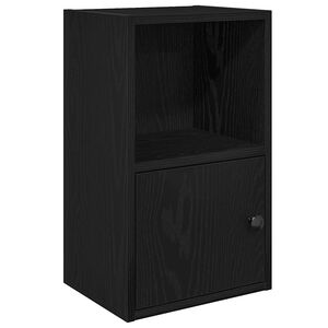 vidaXL Biblioth&egrave;que ch&ecirc;ne noir 31x24x52 cm bois d'ing&eacute;nierie