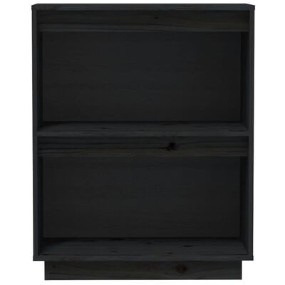 vidaXL Armoire console Noir 60x34x75 cm Bois de pin solide
