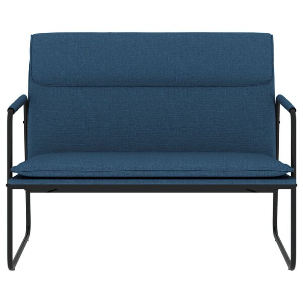vidaXL Banc Bleu 100x64x80 cm Tissu