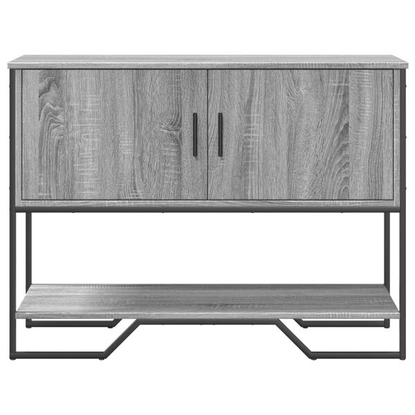 vidaXL Table console sonoma gris 100x35x74,5 cm bois d'ing&eacute;nierie