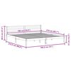 vidaXL Cadre de lit Marron 208.6 x 157.6 x 69.4 cm Pin massif