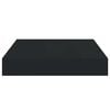 vidaXL &Eacute;tag&egrave;res murales flottantes 4 pcs noir 23x23,5x3,8 cm MDF