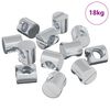 vidaXL &Eacute;crous &agrave; baril 4500 pi&egrave;ces Argent&eacute; M6 x 12 mm m&eacute;tal