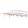 vidaXL Cadre de lit avec tiroirs sans matelas blanc 200x200 cm