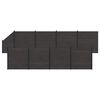 vidaXL Ensemble de Cl&ocirc;ture 9 pc 1484 x 186 cm WPC et Aluminium Noir