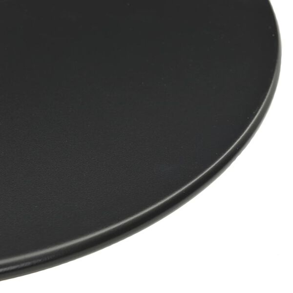 vidaXL Table de jardin ronde noir &Oslash;50x72 cm acier