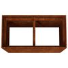 vidaXL Jardini&egrave;re 80x40x80 cm acier corten
