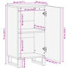 vidaXL Buffet 40x34x75 cm bois d'acacia massif