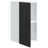vidaXL Armoire murale de cuisine Kalmar noir bois d'ing&eacute;nierie