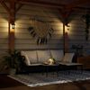 vidaXL Lanternes murales solaires d'ext&eacute;rieur 4 pcs blanc