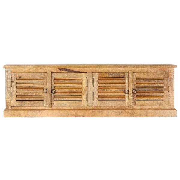 vidaXL Banc de rangement 128 cm Bois de manguier massif