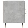 vidaXL Tables de chevet 2 pcs gris b&eacute;ton 40x40x50 cm bois d&rsquo;ing&eacute;nierie