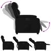 vidaXL Fauteuil inclinable &eacute;lectrique Noir Similicuir