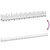 vidaXL Jardini&egrave;re avec piquets blanc 363,5x43,5x43,5 cm PP