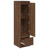 vidaXL Buffet haut ch&ecirc;ne marron 29,5x34x119,5 cm bois d'ing&eacute;nierie
