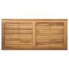 vidaXL banc Brun et gris fonc&eacute; 110 x 66 x 76 cm Bois de teck massif
