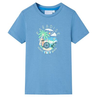 T-shirt pour enfants bleu moyen 92