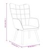 vidaXL Chaise de relaxation Taupe Tissu