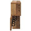 vidaXL Porte-manteau mural avec &eacute;tag&egrave;re Bois ancien 100 x 12 x 43,5 cm