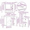vidaXL Ensemble de mobilier de salle de bain Montage mural 3 pcs Blanc