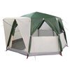 vidaXL Tente de Campagne 6-Personnes avec toit Vert 425 x 396 x 222 cm