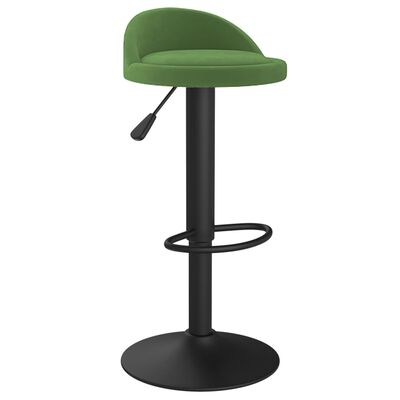 vidaXL Tabourets de bar lot de 2 vert foncé velours