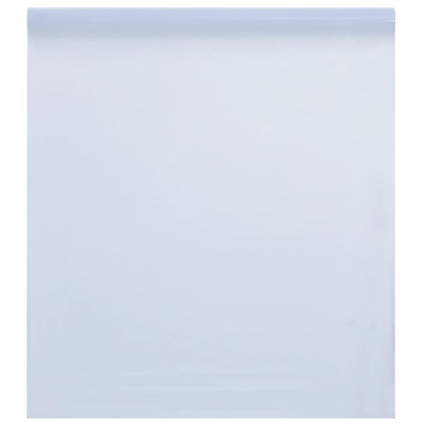 vidaXL Film de fen&ecirc;tre statique d&eacute;poli blanc 45x500cm PVC