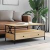 vidaXL Table basse ch&ecirc;ne sonoma 100x51x45 cm bois d'ing&eacute;nierie