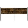 vidaXL T&ecirc;te de lit ch&ecirc;ne fum&eacute; 160 cm bois d'ing&eacute;nierie et acier