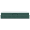 vidaXL Lit avec rangement et matelas Vert fonc&eacute; 90 x 190 cm Velours