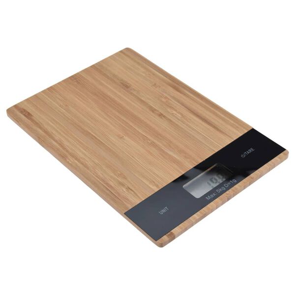 Excellent Houseware Balance de cuisine 5 kg Bambou