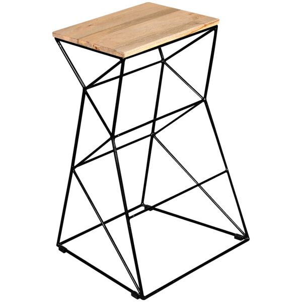 vidaXL Tabouret de bar Bois de manguier massif