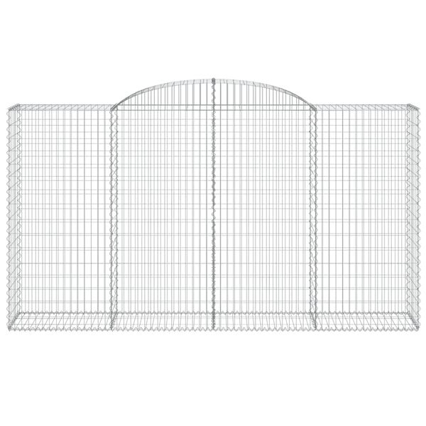 vidaXL Paniers &agrave; gabions arqu&eacute;s 20 pcs 300x50x160/180 cm fer galvanis&eacute;
