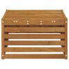 vidaXL Pouf d'Ext&eacute;rieur Bois d'Acacia Massif Naturel 59 x 59 x 37 cm